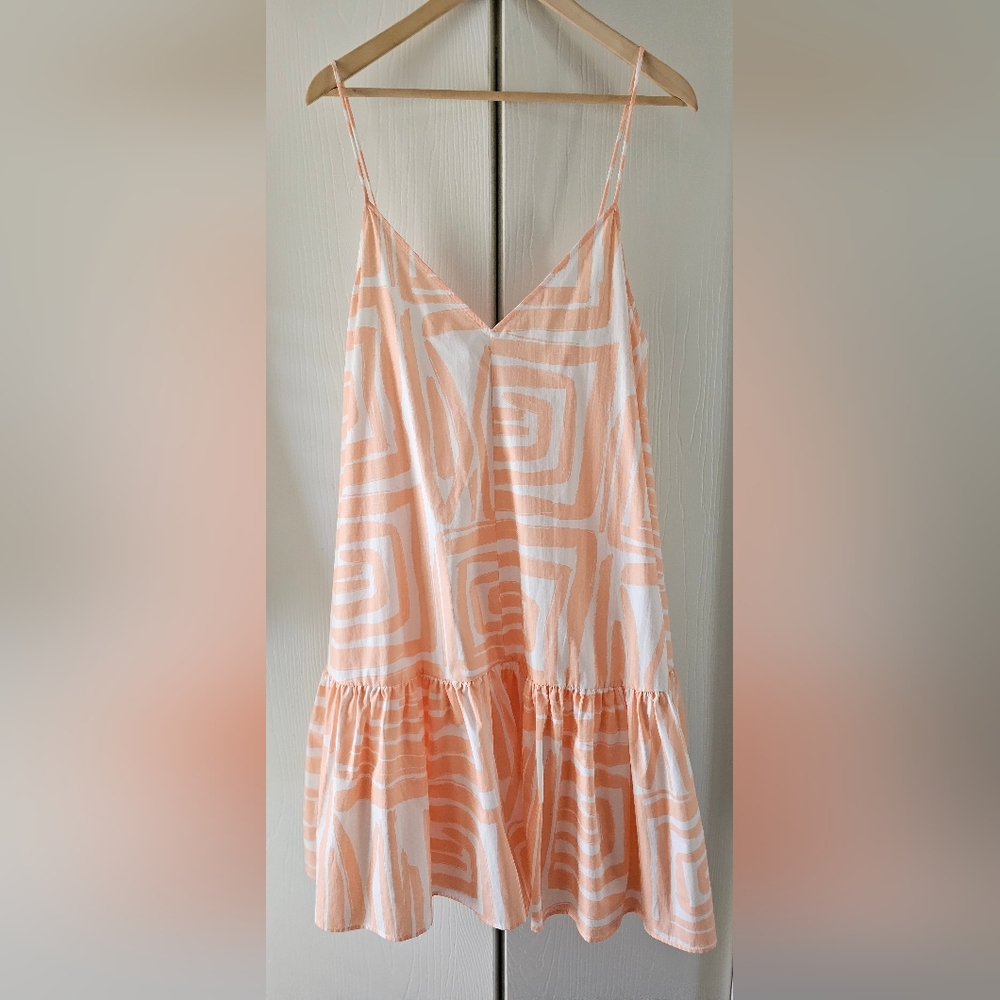 NWT Maeve Sleeveless Flounce Swing Mini Dress XL Cotton $148 Orig. Beach Brunch